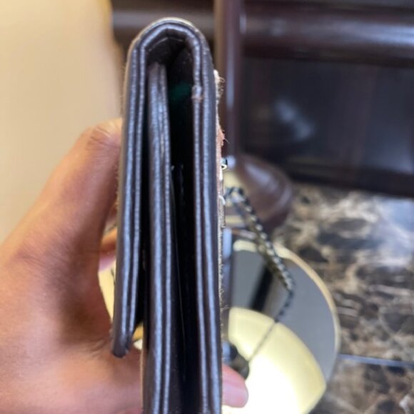 COACH, EUC SIGNATURE BROWN CANVAS WALLET - Picture 7 of 9